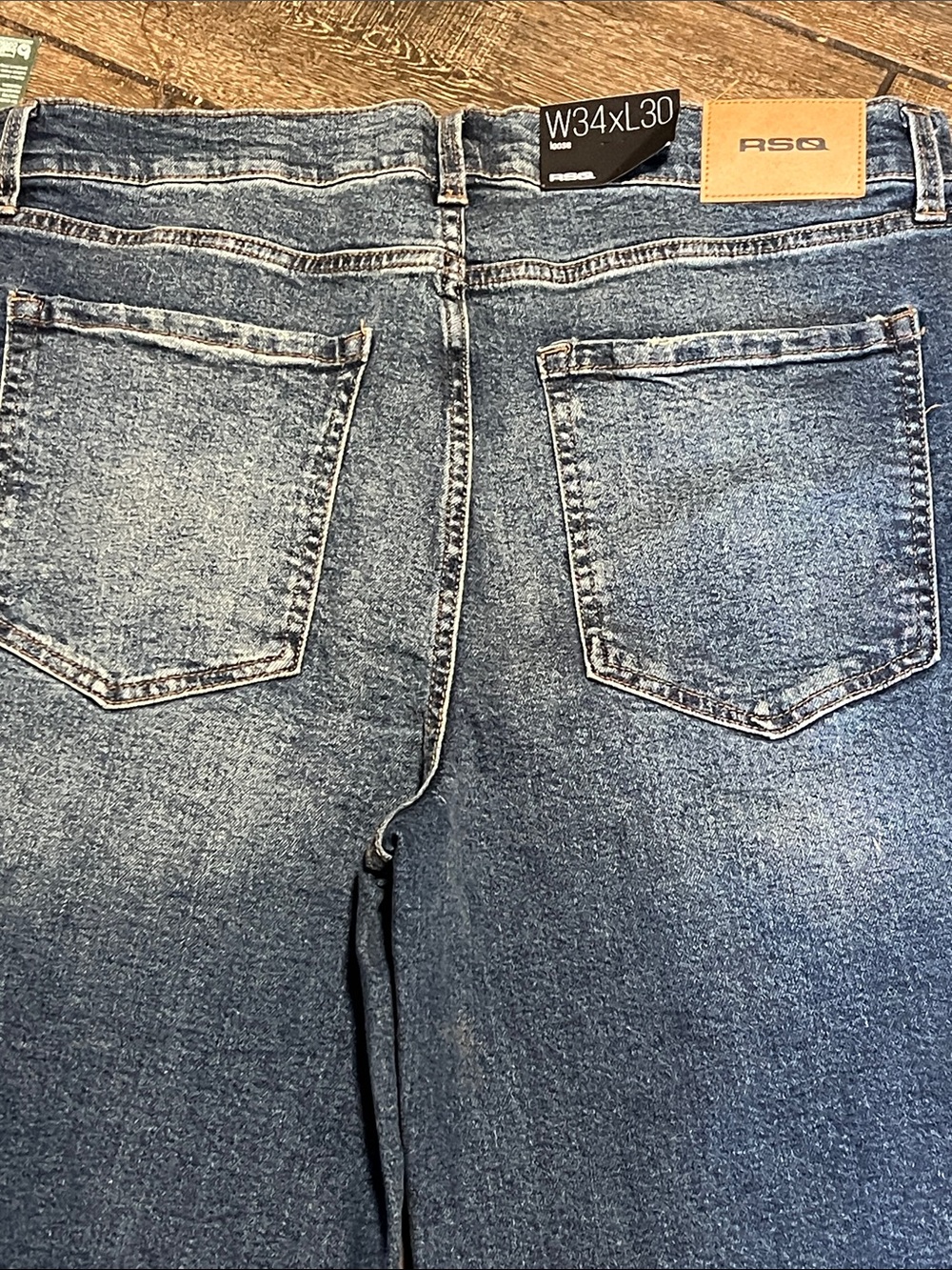 RSQ- Men's Straight-Leg Blue Jeans - Picture 6 of 6